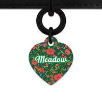 Bailey And Bone Pet Tag Wild Garden Poppies Pet Tag