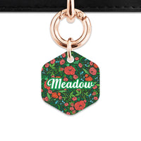 Bailey And Bone Pet Tag Wild Garden Poppies Pet Tag
