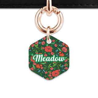 Bailey And Bone Pet Tag Wild Garden Poppies Pet Tag