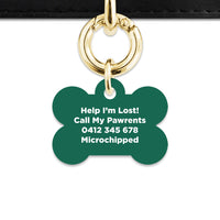 Bailey And Bone Pet Tag Wild Garden Poppies Pet Tag