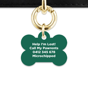 Bailey And Bone Pet Tag Wild Garden Poppies Pet Tag