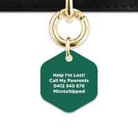 Bailey And Bone Pet Tag Wild Garden Poppies Pet Tag