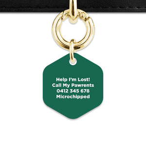 Bailey And Bone Pet Tag Wild Garden Poppies Pet Tag