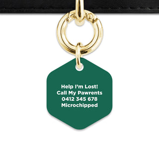 Bailey And Bone Pet Tag Wild Garden Poppies Pet Tag