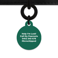 Bailey And Bone Pet Tag Wild Garden Poppies Pet Tag