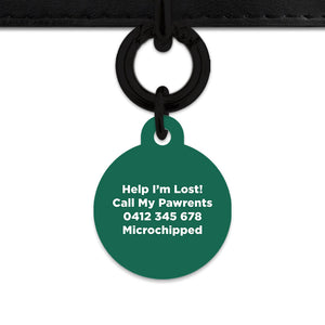 Bailey And Bone Pet Tag Wild Garden Poppies Pet Tag