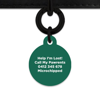 Bailey And Bone Pet Tag Wild Garden Poppies Pet Tag