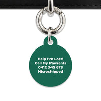 Bailey And Bone Pet Tag Wild Garden Poppies Pet Tag