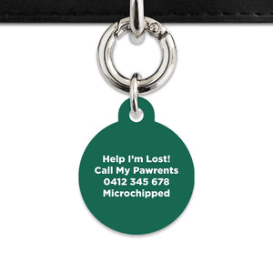 Bailey And Bone Pet Tag Wild Garden Poppies Pet Tag