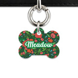 Bailey And Bone Pet Tag Wild Garden Poppies Pet Tag