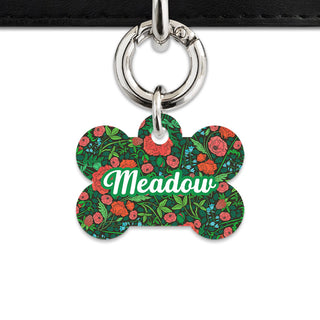Bailey And Bone Pet Tag Wild Garden Poppies Pet Tag