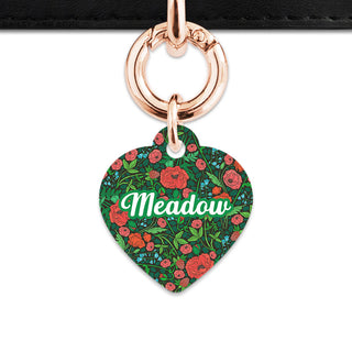 Bailey And Bone Pet Tag Wild Garden Poppies Pet Tag