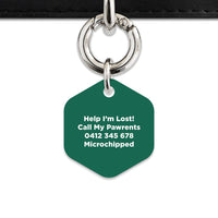 Bailey And Bone Pet Tag Wild Garden Poppies Pet Tag