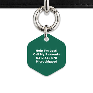 Bailey And Bone Pet Tag Wild Garden Poppies Pet Tag