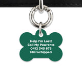 Bailey And Bone Pet Tag Wild Garden Poppies Pet Tag