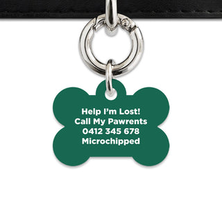 Bailey And Bone Pet Tag Wild Garden Poppies Pet Tag