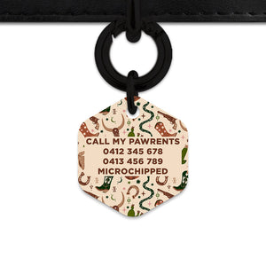 Bailey And Bone Pet Tag Wild Wild West Pet Tag