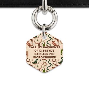 Bailey And Bone Pet Tag Wild Wild West Pet Tag