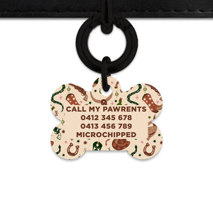 Bailey And Bone Pet Tag Wild Wild West Pet Tag