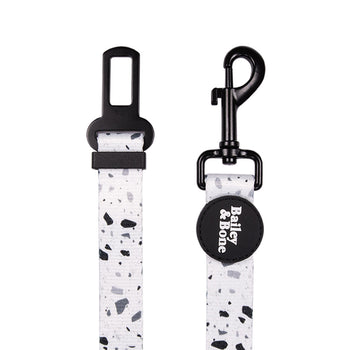 Bailey & Bone Dog Car Restraint Black And White Terrazzo Dog Car Restraint