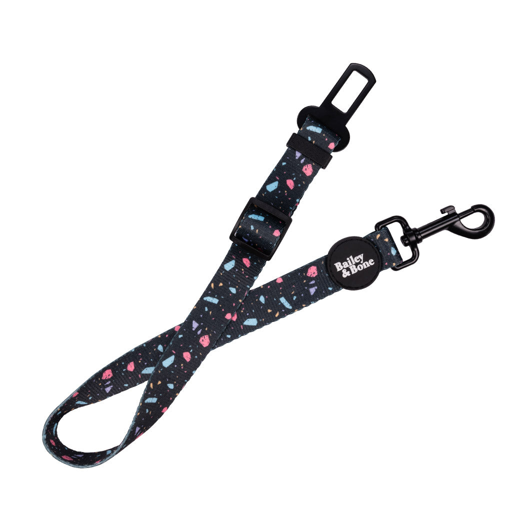 Bailey & Bone Dog Car Restraint Black Pastel Terrazzo Dog Car Restraint