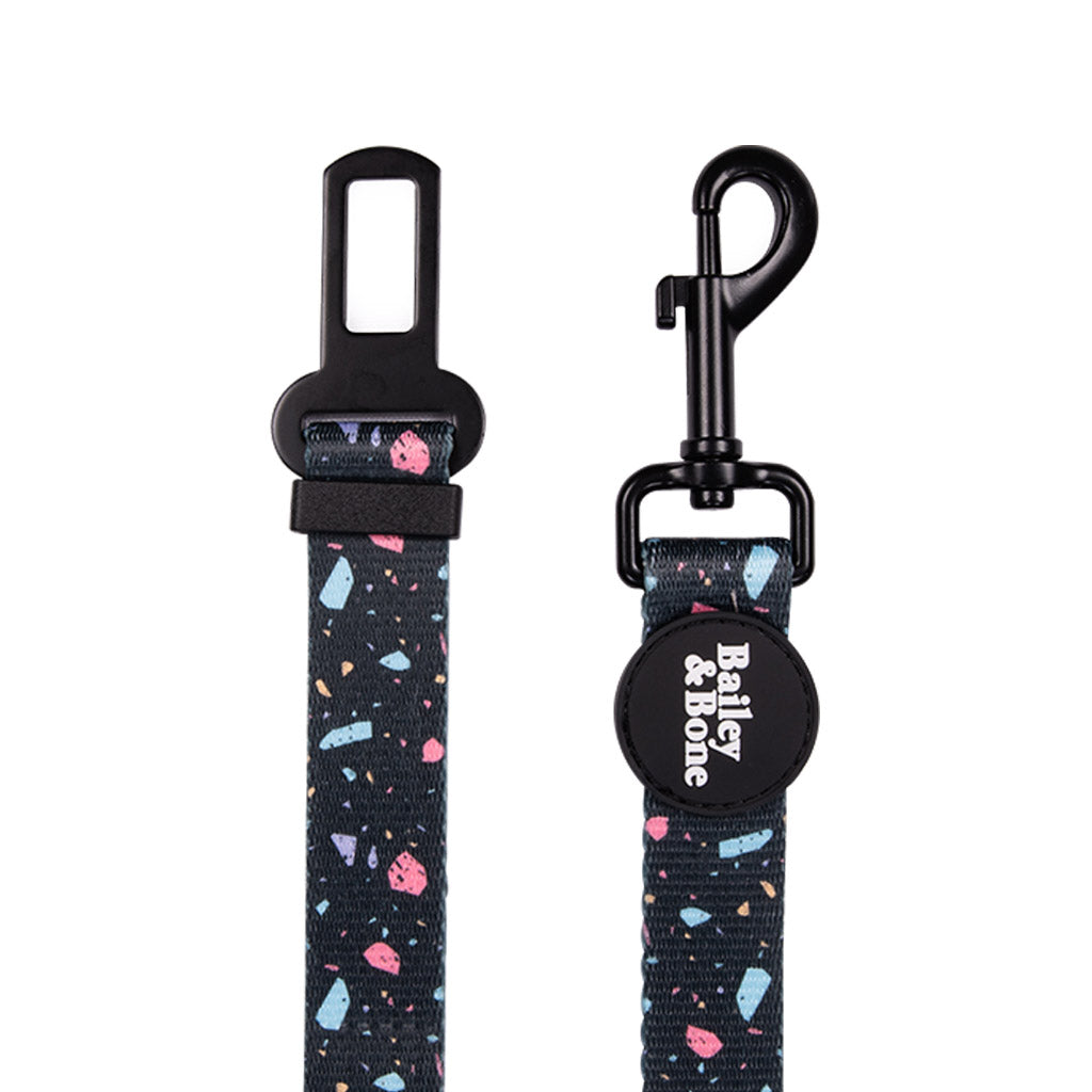 Bailey & Bone Dog Car Restraint Black Pastel Terrazzo Dog Car Restraint