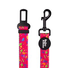 Pink Rainbow Terrazzo Dog Car Restraint - FINAL SALE