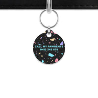 Bailey & Bone Mini Pet ID Tag Black Pastel Terrazzo Mini Pet Tag