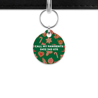 Bailey & Bone Mini Pet ID Tag Christmas Cookies Mini Pet Tag