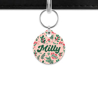 Bailey & Bone Mini Pet ID Tag Christmas Florals Mini Pet Tag