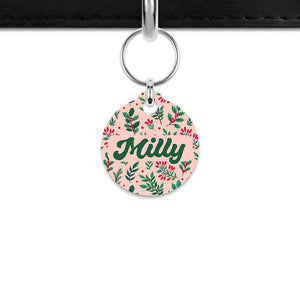 Bailey & Bone Mini Pet ID Tag Christmas Florals Mini Pet Tag