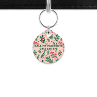 Bailey & Bone Mini Pet ID Tag Christmas Florals Mini Pet Tag