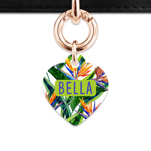 Bailey & Bone Pet ID Tag Bird Of Paradise Pet Tag