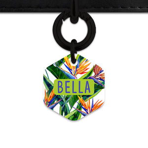 Bailey & Bone Pet ID Tag Bird Of Paradise Pet Tag
