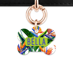 Bailey & Bone Pet ID Tag Bird Of Paradise Pet Tag