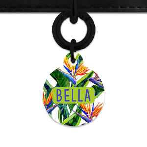 Bailey & Bone Pet ID Tag Bird Of Paradise Pet Tag