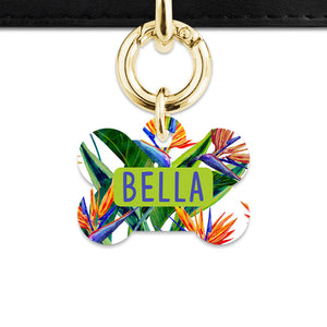 Bailey & Bone Pet ID Tag Bird Of Paradise Pet Tag
