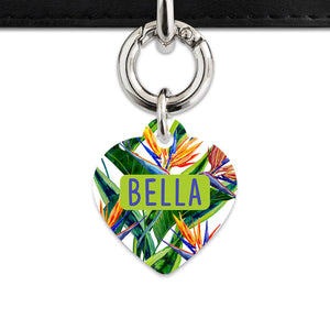 Bailey & Bone Pet ID Tag Bird Of Paradise Pet Tag