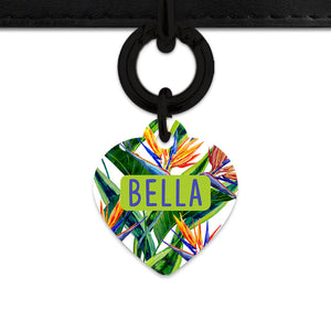 Bailey & Bone Pet ID Tag Bird Of Paradise Pet Tag