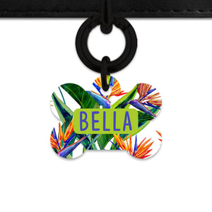 Bailey & Bone Pet ID Tag Bird Of Paradise Pet Tag