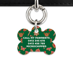 Bailey & Bone Pet ID Tag Christmas Cookies Dog Tag