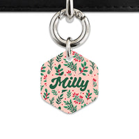 Bailey & Bone Pet ID Tag Christmas Florals Dog Tag
