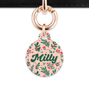 Bailey & Bone Pet ID Tag Christmas Florals Dog Tag
