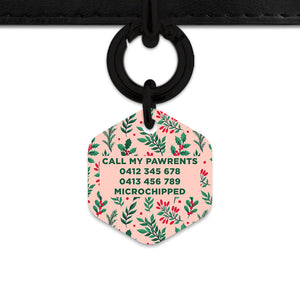 Bailey & Bone Pet ID Tag Christmas Florals Dog Tag