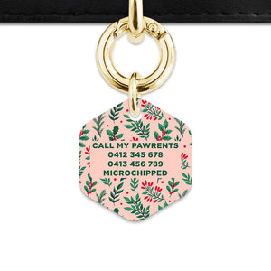 Bailey & Bone Pet ID Tag Christmas Florals Dog Tag