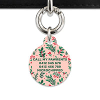 Bailey & Bone Pet ID Tag Christmas Florals Dog Tag