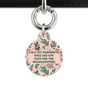 Bailey & Bone Pet ID Tag Christmas Florals Dog Tag