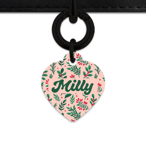 Bailey & Bone Pet ID Tag Christmas Florals Dog Tag