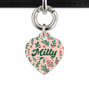Bailey & Bone Pet ID Tag Christmas Florals Dog Tag