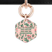 Bailey & Bone Pet ID Tag Christmas Florals Dog Tag